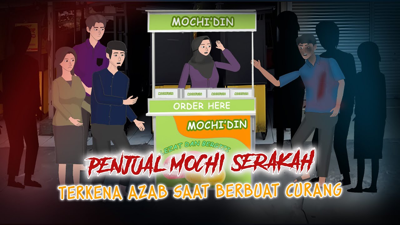 Penjual Mochi Serakah - Terkena Azab Saat Berbuat Curang | Kartun Azab Animasi #AnimasiHororMisteri