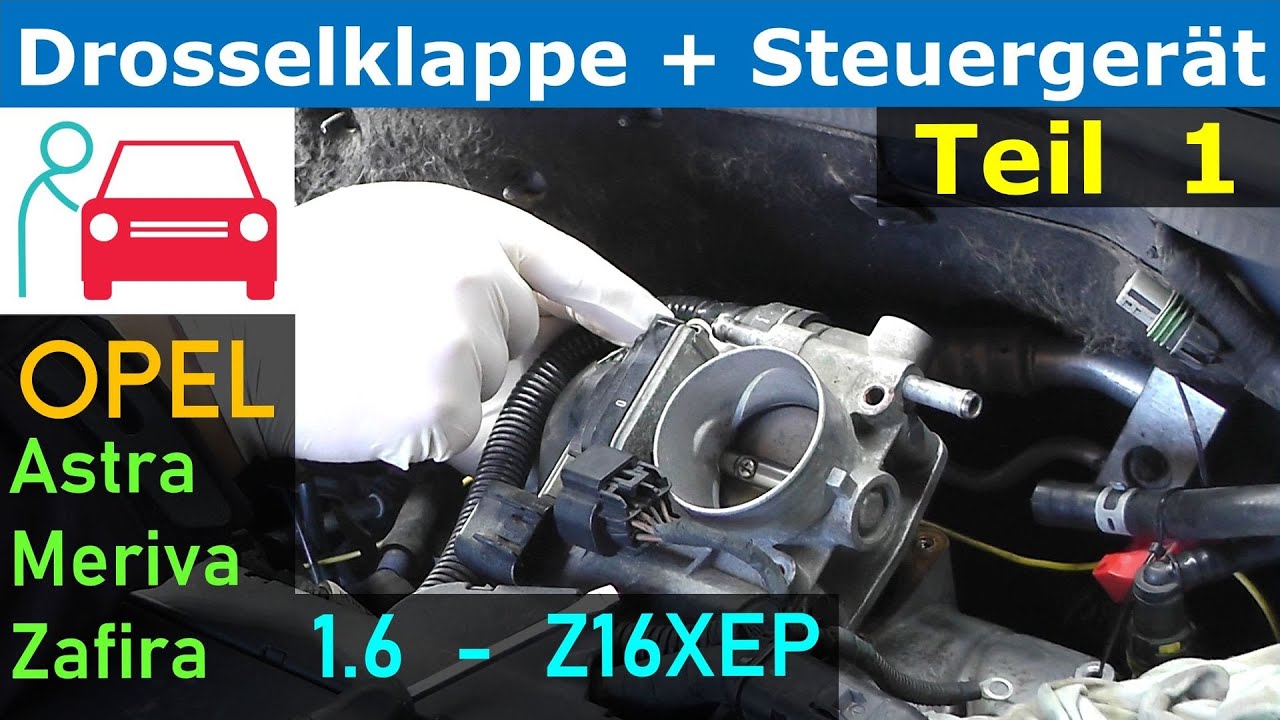 Drosselklappe und Steuergerät ausbauen (Astra H 1.6 (Z16XEP)) Teil 1/3