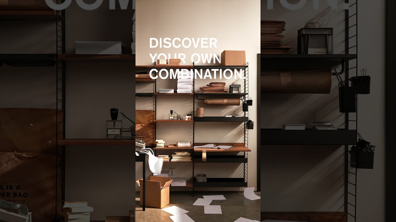 Elevate Your Office: String Shelving System | Office 