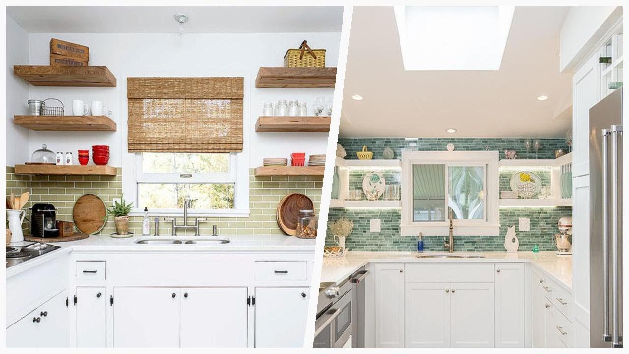 75 Small Kitchen With Green Backsplash Design Ideas You'll Love 🔴