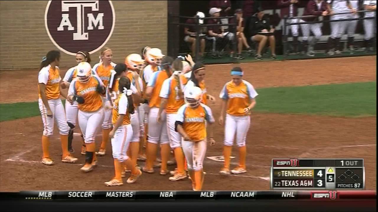 Lady Vol Softball Vs Texas A&M 4.13.14.