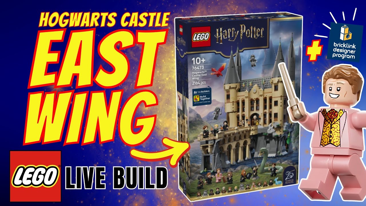 BUILDING LEGO Harry Potter -  Hogwarts Castle East Wing - 76473 + BDP Series 8 Preview
