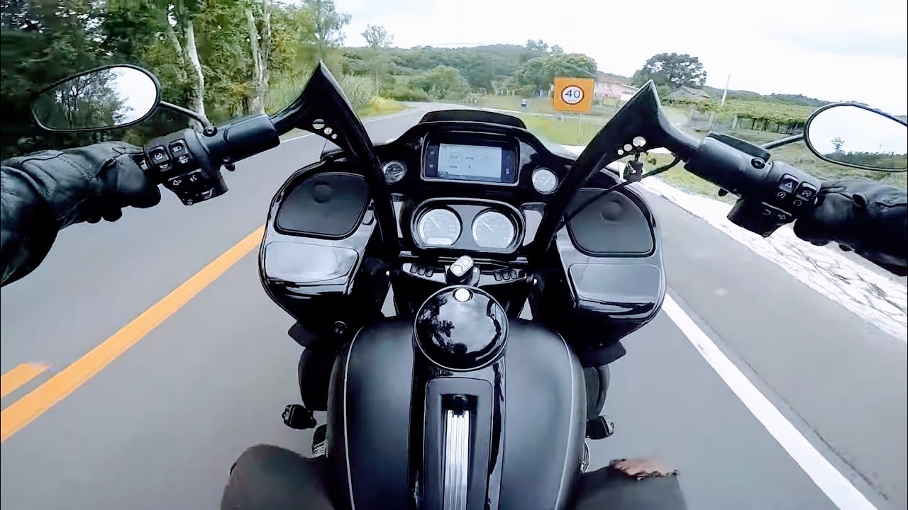 ROAD GLIDE com GUIDÃO DIABLO DA WINGSCUSTOM! Minha opinião.