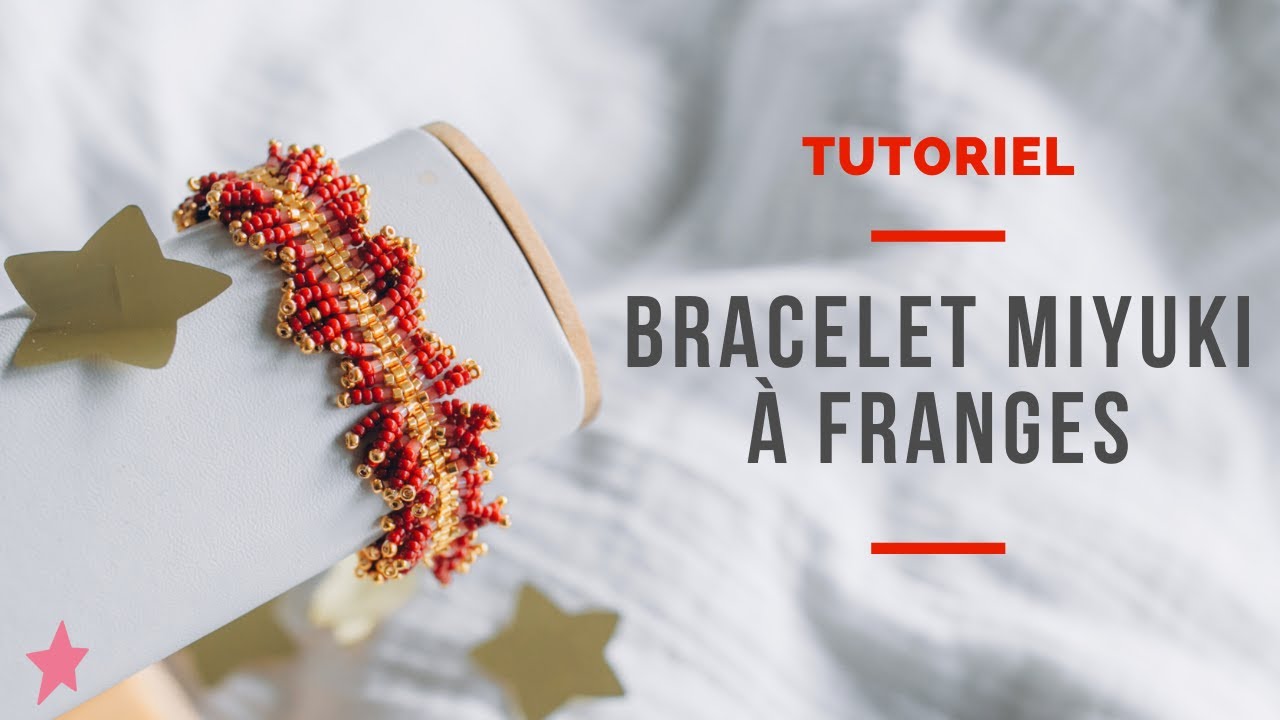 Comment faire un bracelet en perles Miyuki ? Tuto débutant (franges + ladder stitch)