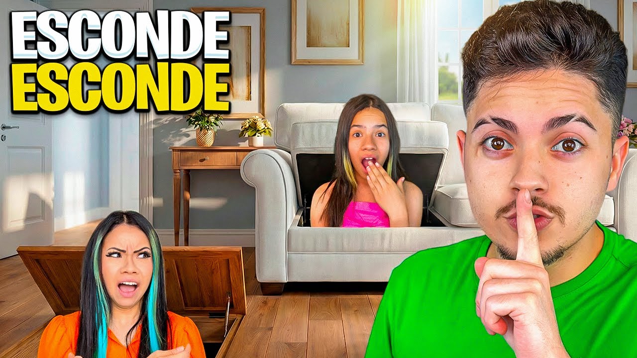 A CASA NOVA TEM LUGARES IMPOSSÍVEIS DE ACHAR 😳 ESCONDE-ESCONDE EXTREMO!!