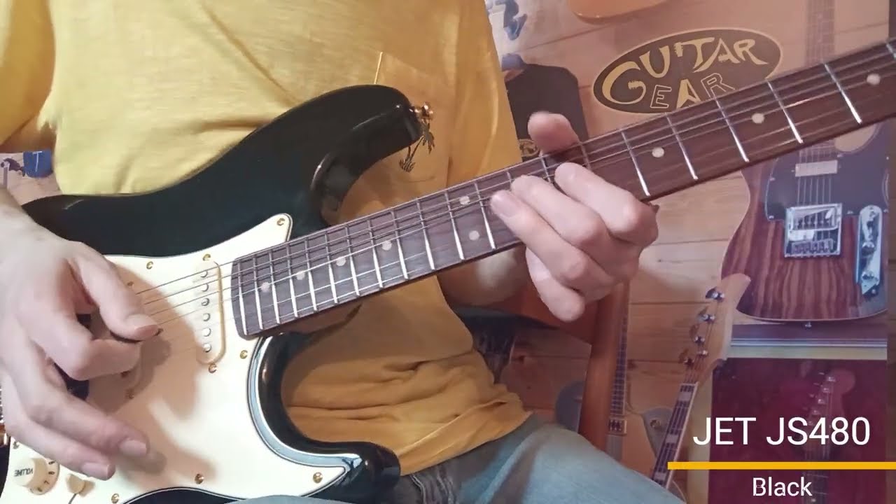 Jet JS480 Black - Video Overview and Shredding over Lukather Style Backing Track