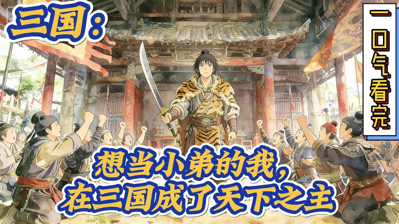 🔥完结！💥独家！《三国：想当小弟的我，在三国成了天下之主》陈飚穿越到了三国时代，成为一个普通的百姓。他结识了一个能人，本想跟着能人后面当小弟，却当上了山大王。#動漫 #穿越#有声漫画#爽文#三国#历史
