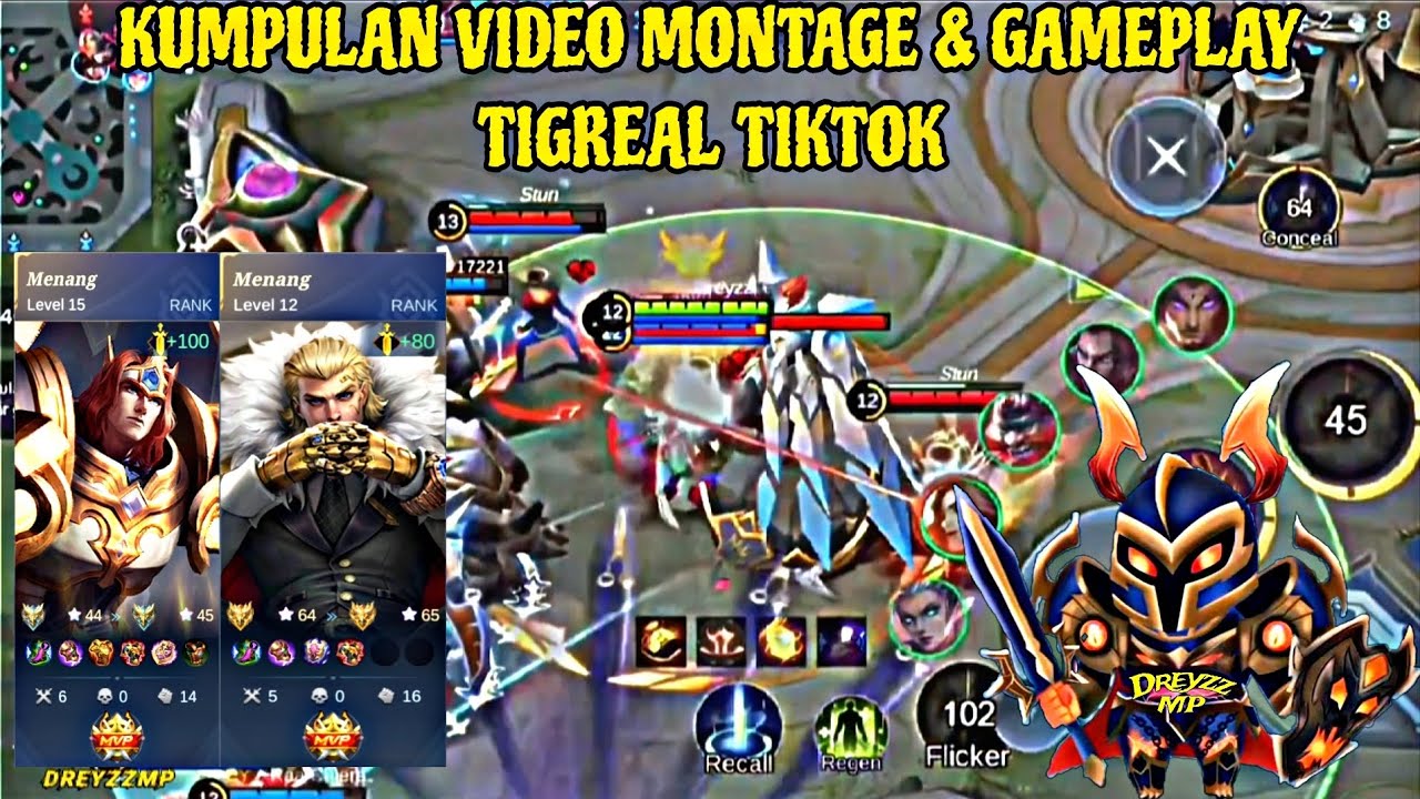 Kumpulan Video Montage & Gameplay Tigreal Viral di Tiktok Part 5 🥶🔥