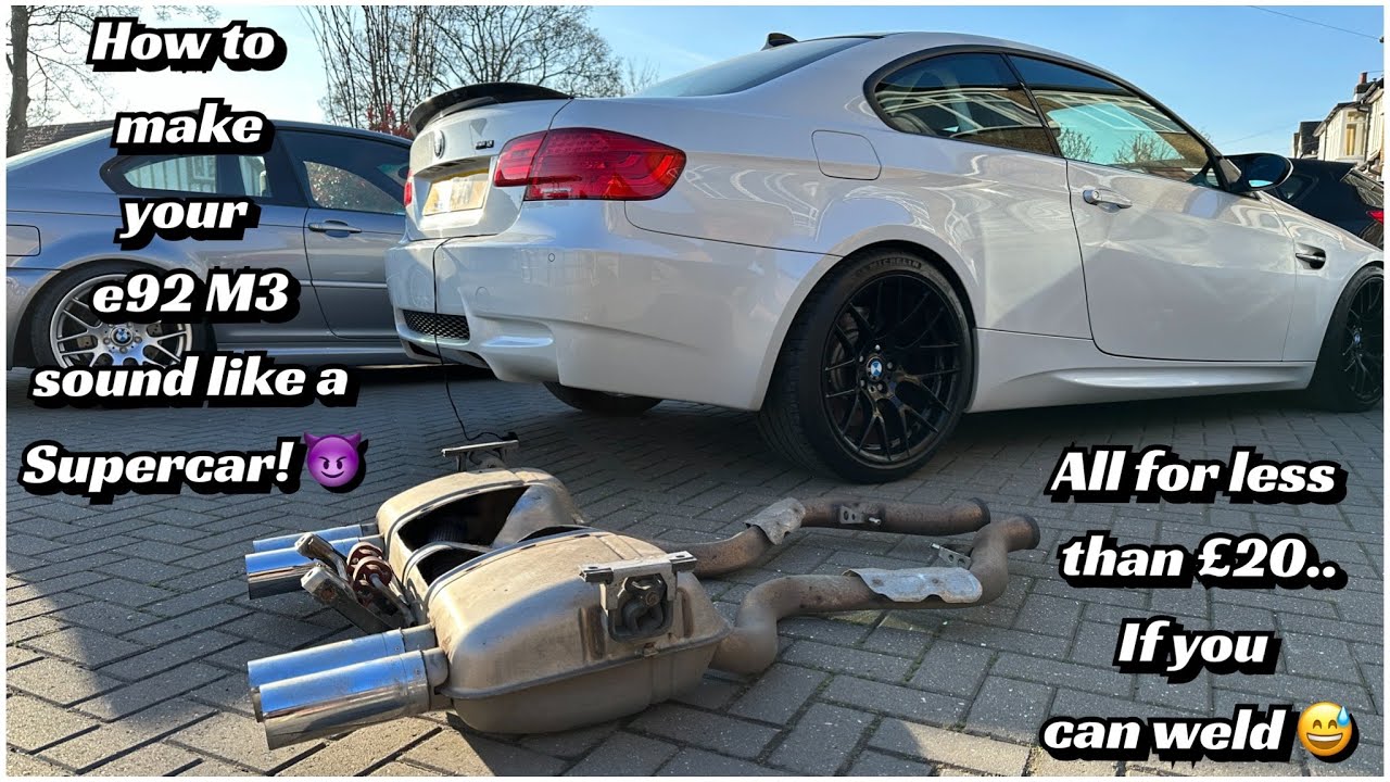 BMW e92 M3 Exhaust Modification for £20! Wanna make that V8 sing?!