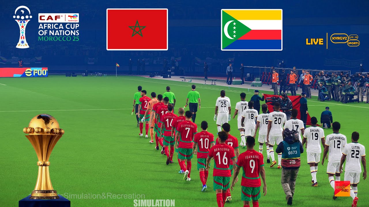 MAROC vs COMORES | Coupe d'Afrique des Nations CAF 25/26 | Simulation et pronostic du match complet