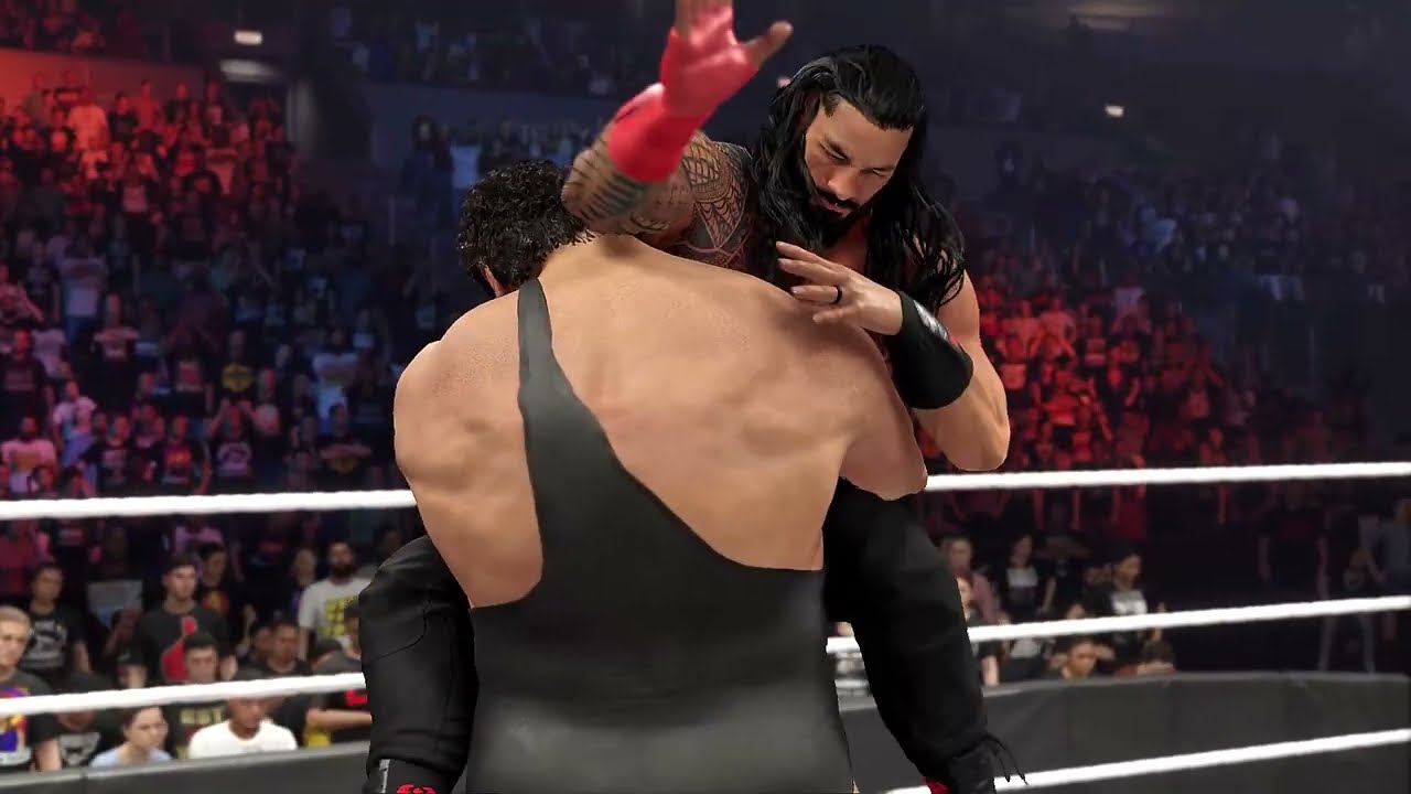 Полный матч: Роман Рейнс против Андре Гиганта | WWE | WWE 2K24 | Игра | MjB
