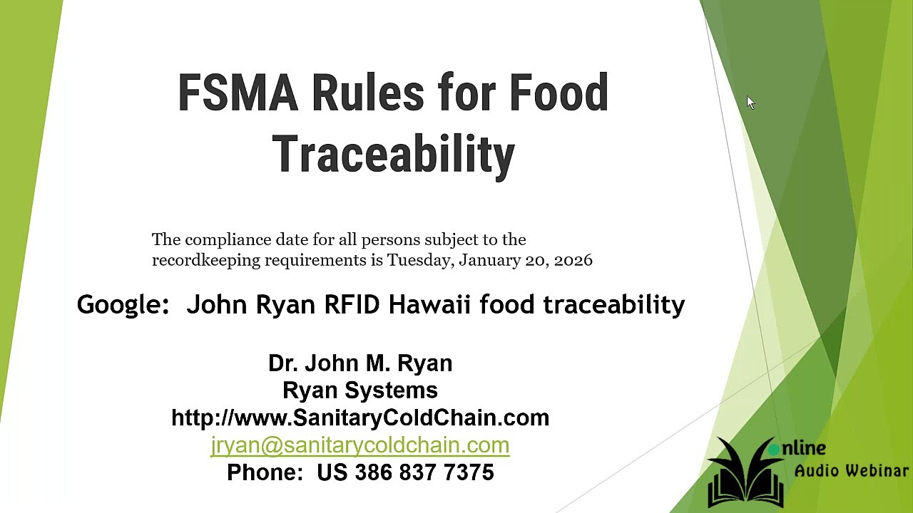 FDA FSMA Rules on Food Traceability