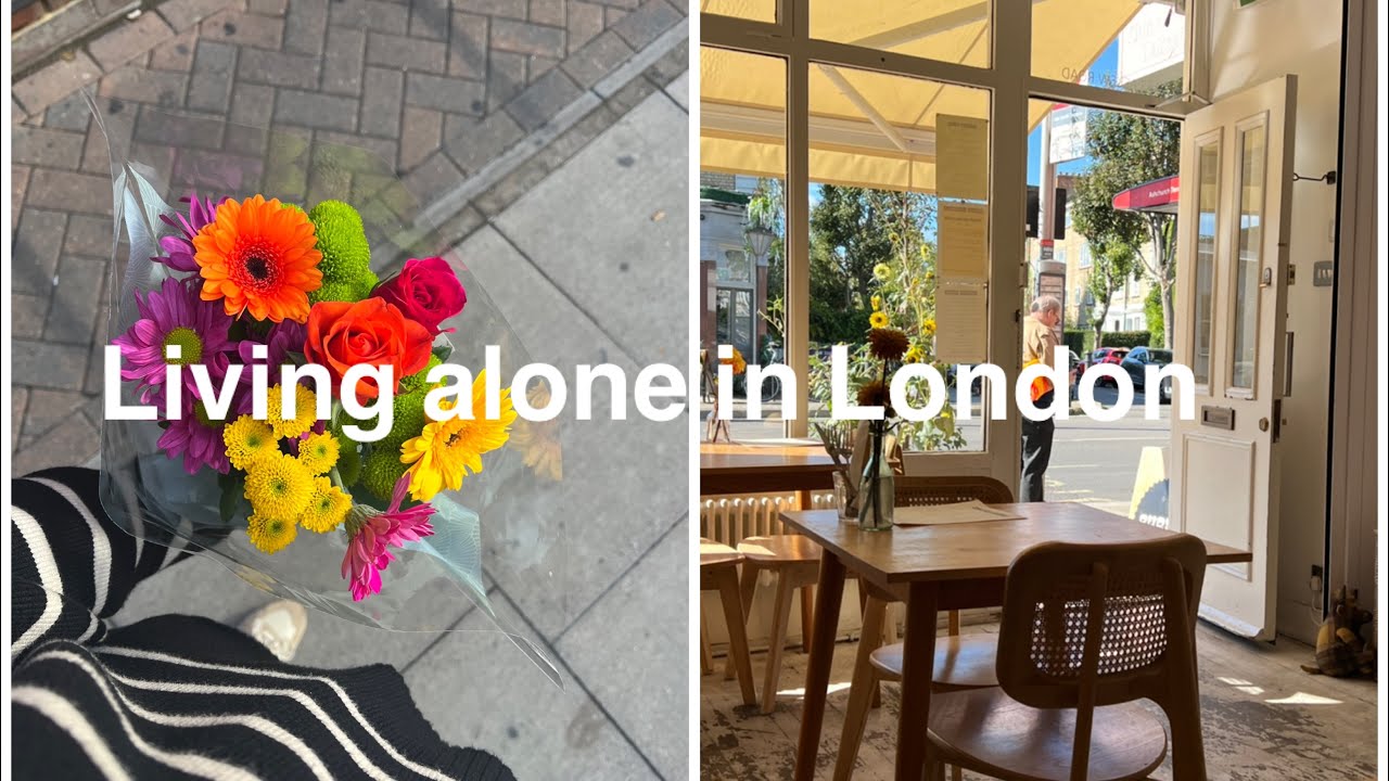 Living alone in London 🇬🇧|Simple weekends alone|Going to Spitafields market|Food & flower shopping
