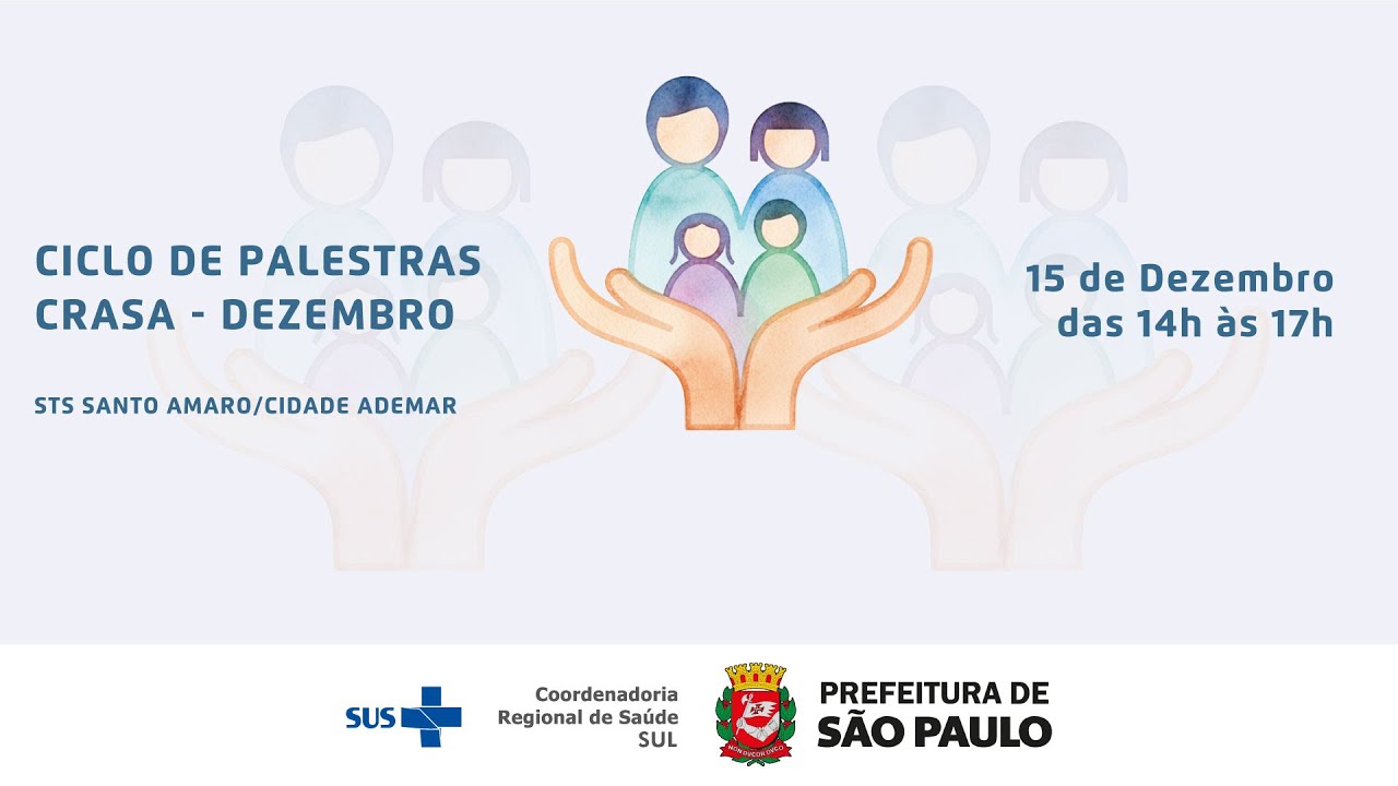 Ciclo de Palestras CRASA - STS Santo Amaro/Cidade Ademar - Dezembro 2025