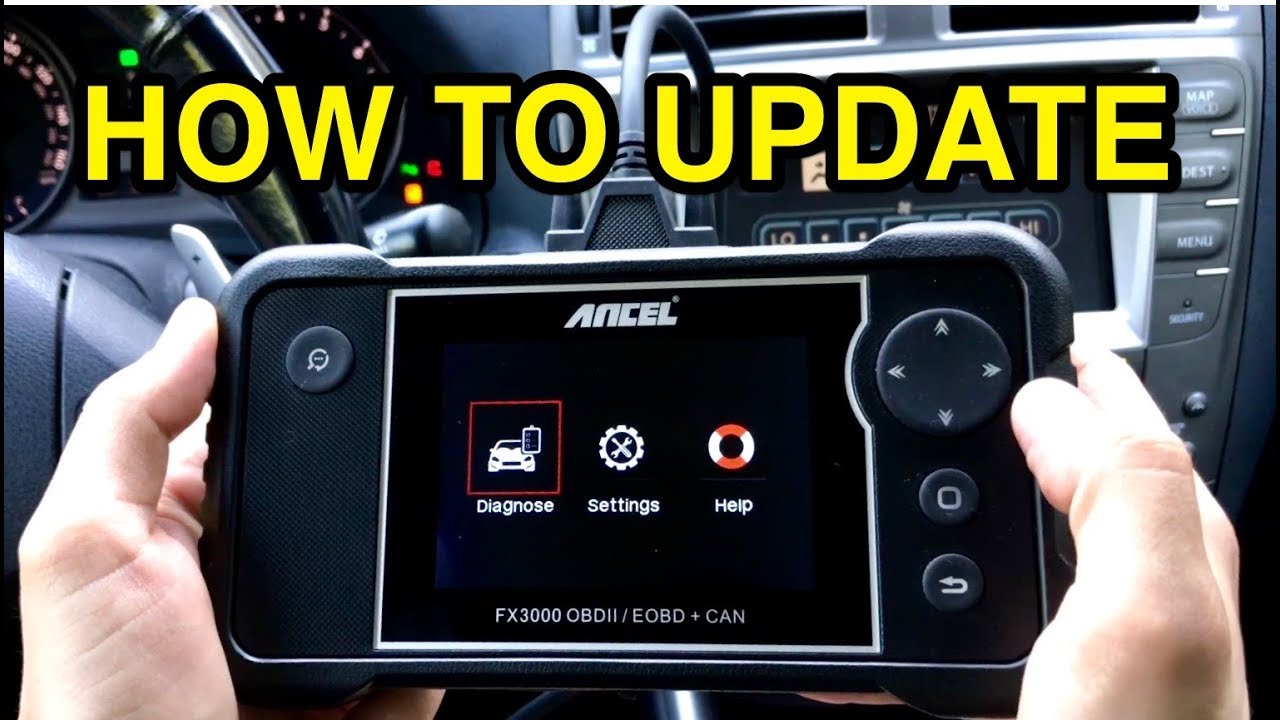 How to update Ancel FX3000 OBD2 diagnostic scanner tool FX2000 FX4000 FX6000