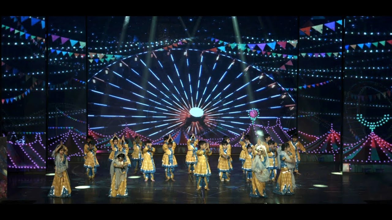 Annual Day – Gujarati Dance : Cultural Dance Performance @Dudes & Dolls The Cosmic School