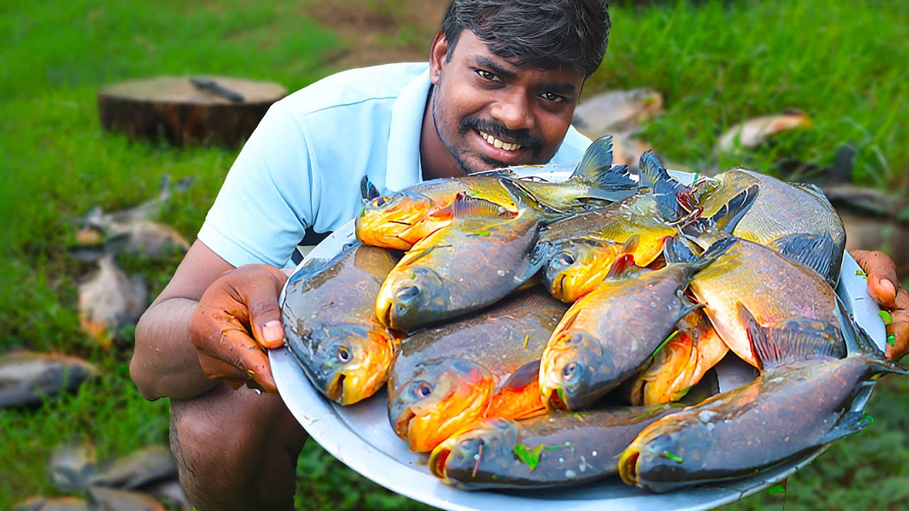 Village Style Fish Fry🔥with Hand Ground Masalas | South Indian style | Traditional Cooking #fish