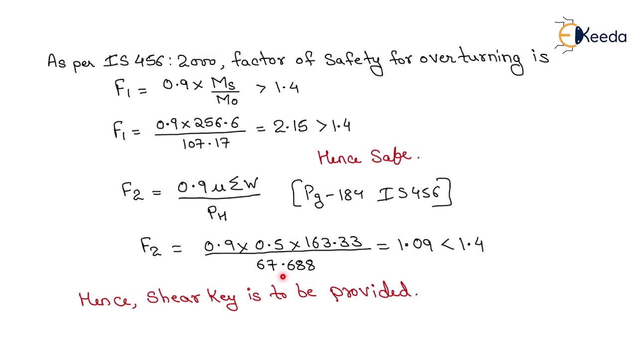 Numerical of Cantilever retaining wall