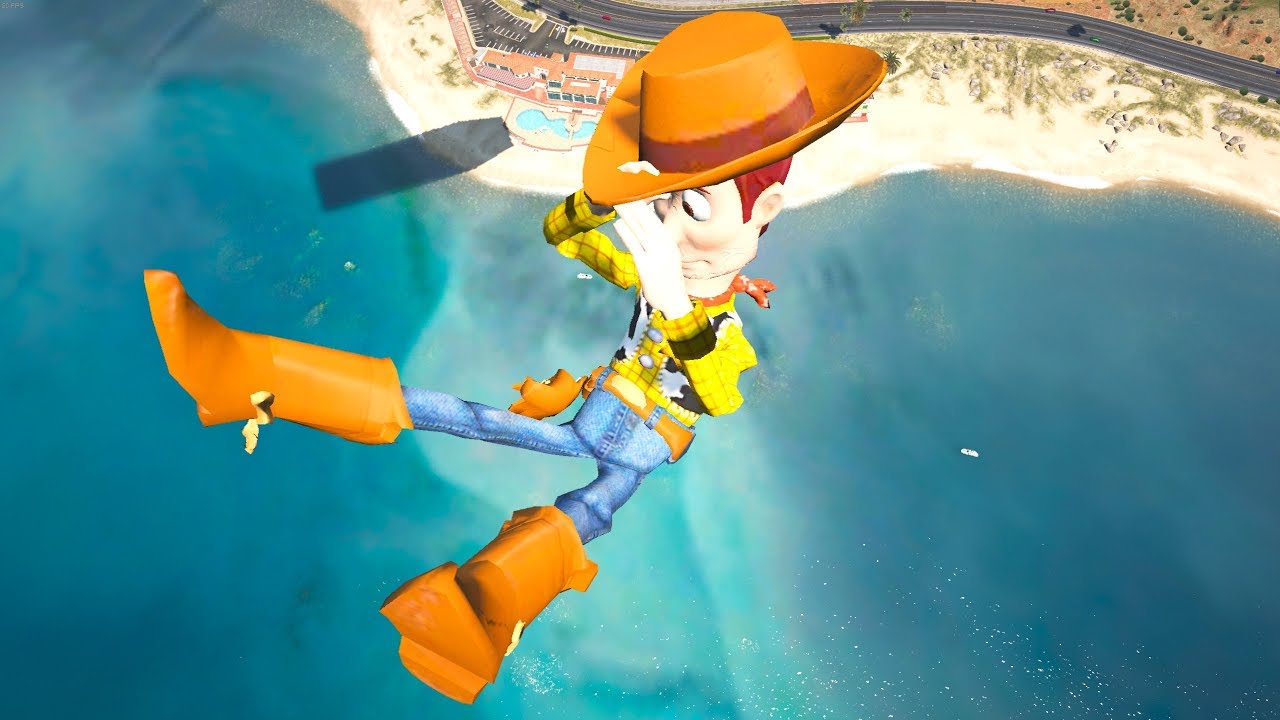 GTA 5 Water Ragdolls WOODY | Jumper/Falls vol.1 (Euphoria physics Funny Moments)