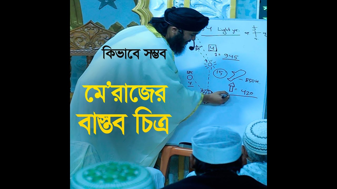 মেরাজের বাস্তব চিত্র। নবীর বোরাক ও বর্তমান রকেট কার গতি বেশি?  মাওলানা সানাউল্লাহ জামালী সাহেব