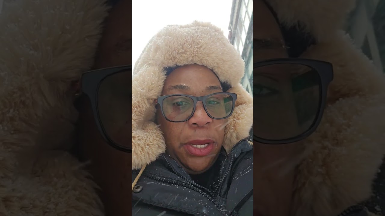 Crying in the snow ❄️ storm, because I was afraid of freezing to death 