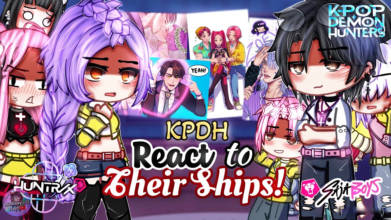 KPOP Demon Hunters REACT To Their SHIPS ft. SAJA Boys | KPDH | GLMM / GCMM | Gacha Club Mini Movie