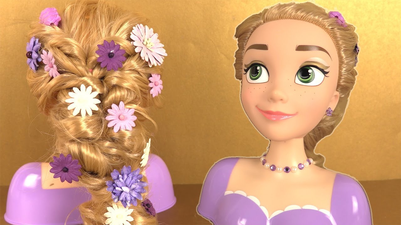 Raiponce Tête à Coiffer Princesse Rapunzel Styling Head