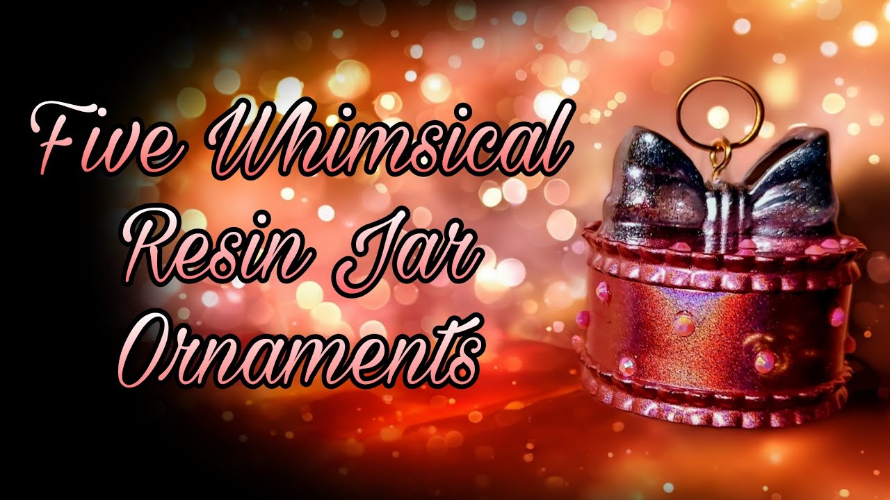Shaker resin ornaments for any season. SO ADORABLE, must try!