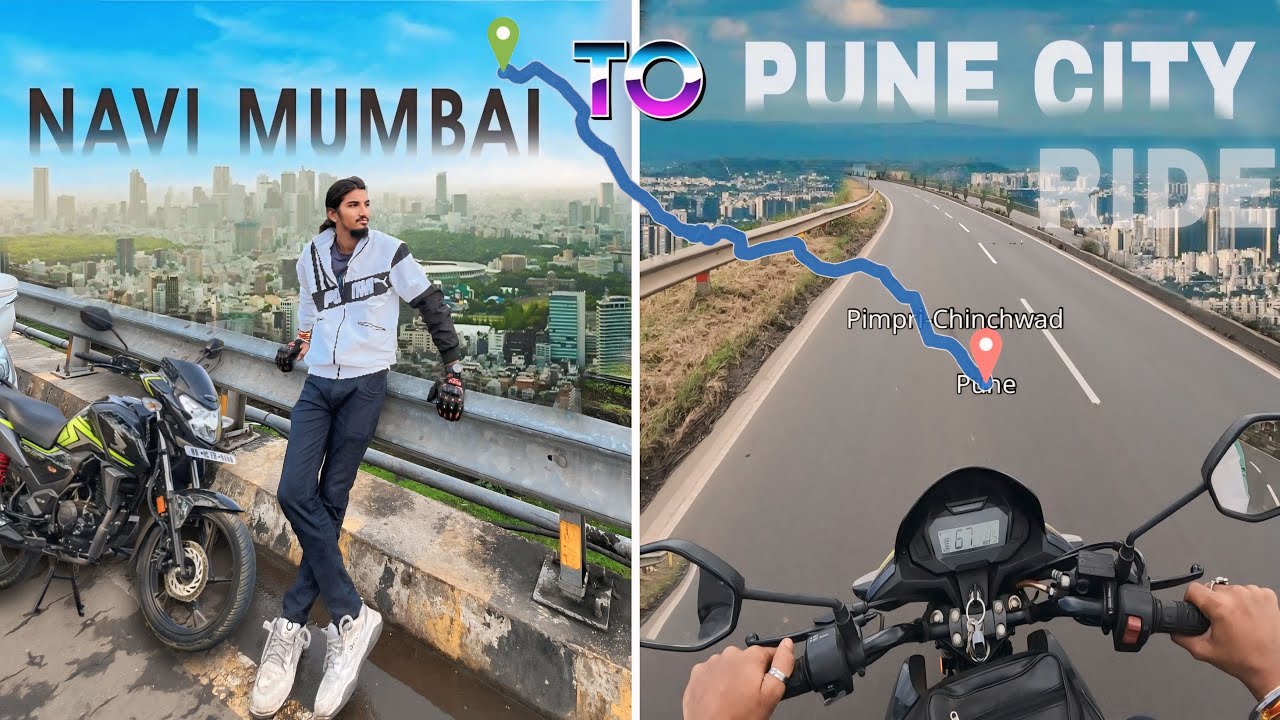 नवी मुंबई TO PUना || Ride With Sp 125cc Bike || 300KM Non Stop Craze Ride