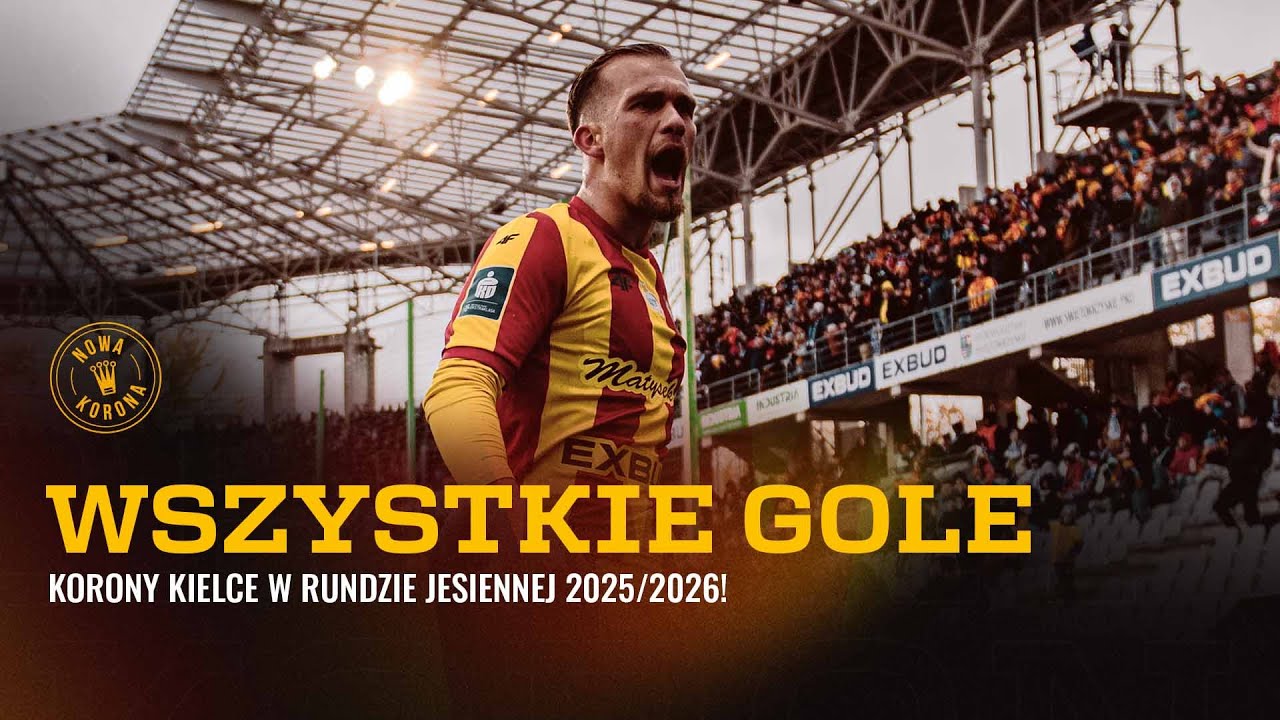 WSZYSTKIE GOLE KORONY KIELCE W RUNDZIE JESIENNEJ 2025/2026!