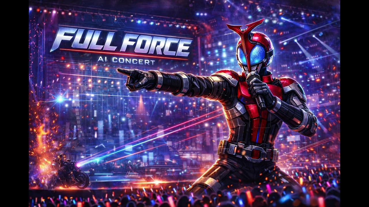 仮面ライダーカブト FULL FORCE | AI Concert Cover (Epic Live Version)