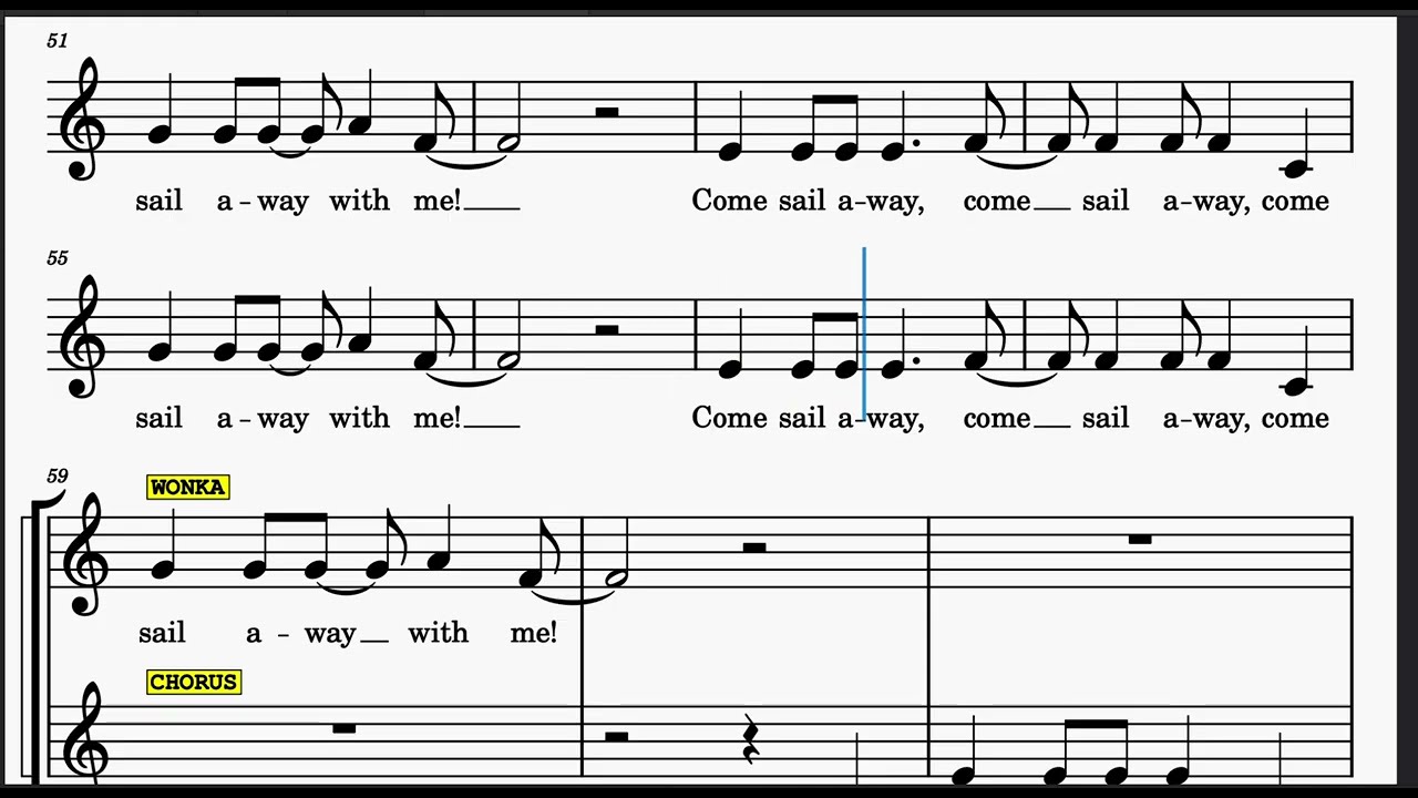 Come Sail Away - CHORUS