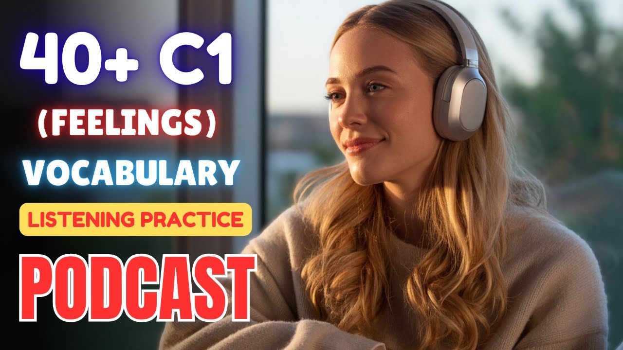 40+ C1 Level Vocabulary on (Feelings) || Advanced English Listening & Speaking Practice