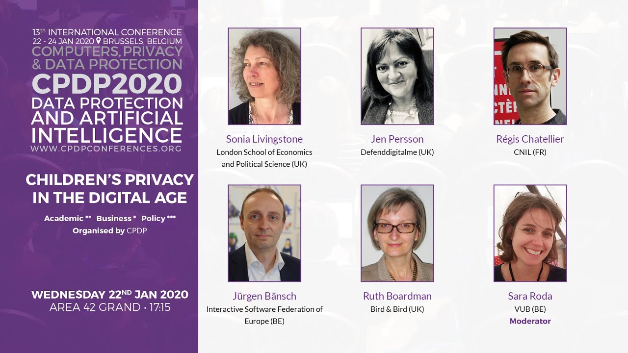 CPDP 2020: Children's privacy in the digital age.