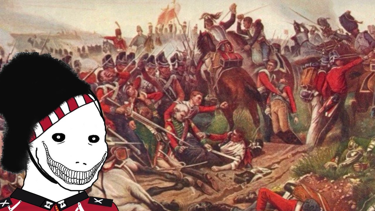 Scotland the Brave but your Black Watch going into battle at Waterloo