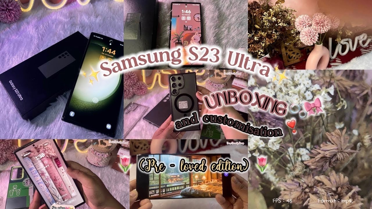 🫧🎀Samsung S23 Ultra (512 GB)Unboxing & Customization |Pre- loved 💌| Aesthetic Setup & Accessories🎀🫧