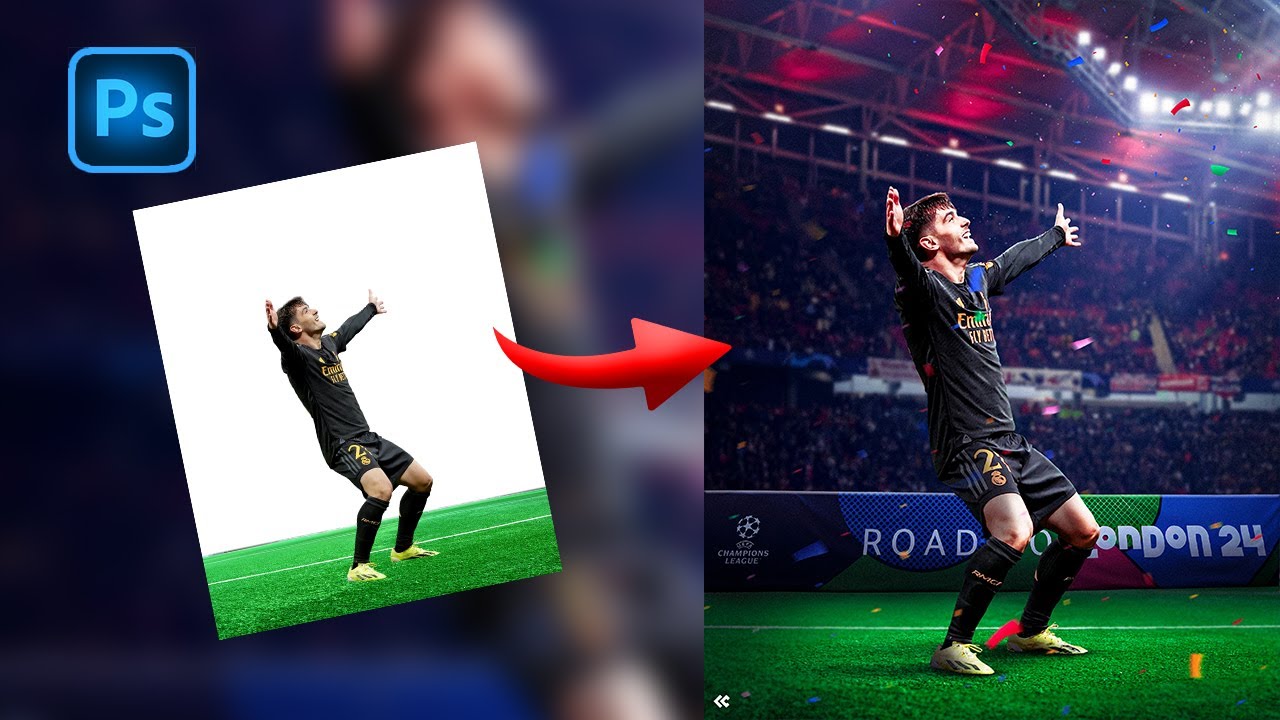 Manipulation d'images super facile / Football design (Photoshop)
