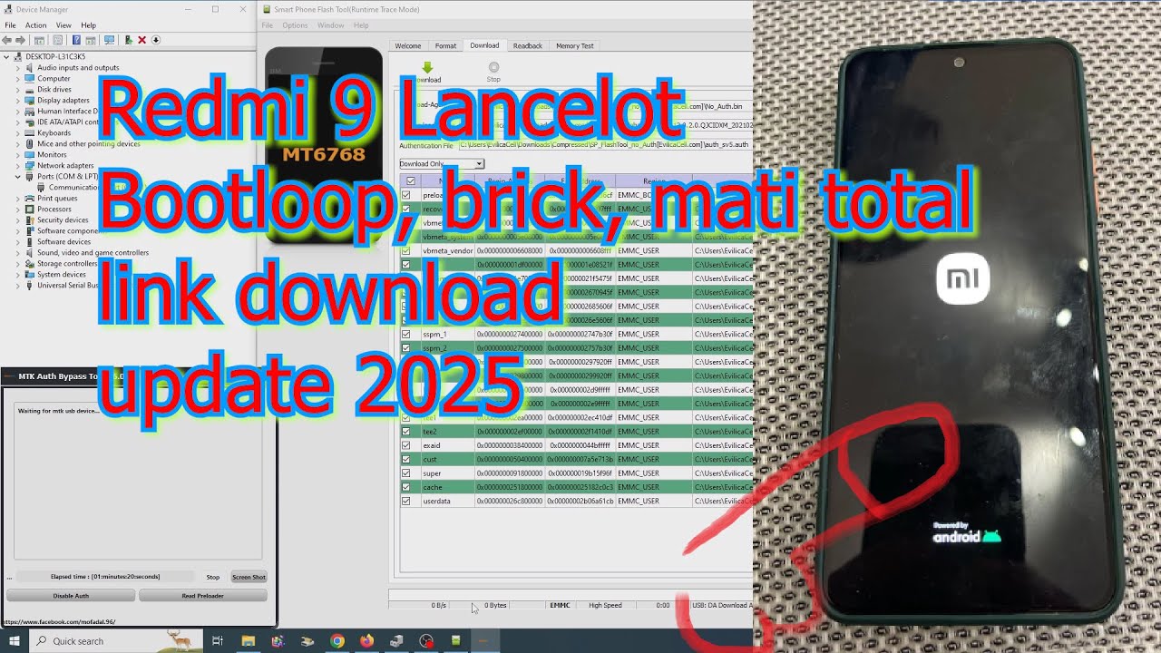 Tutorial Flash Redmi 9 Lancelot via SP FlashTool Work