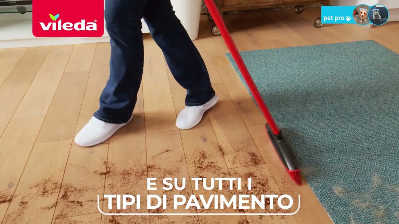 Vileda Pet Pro Always Clean   Scopa in gomma per il pelo degli animali domestici 1