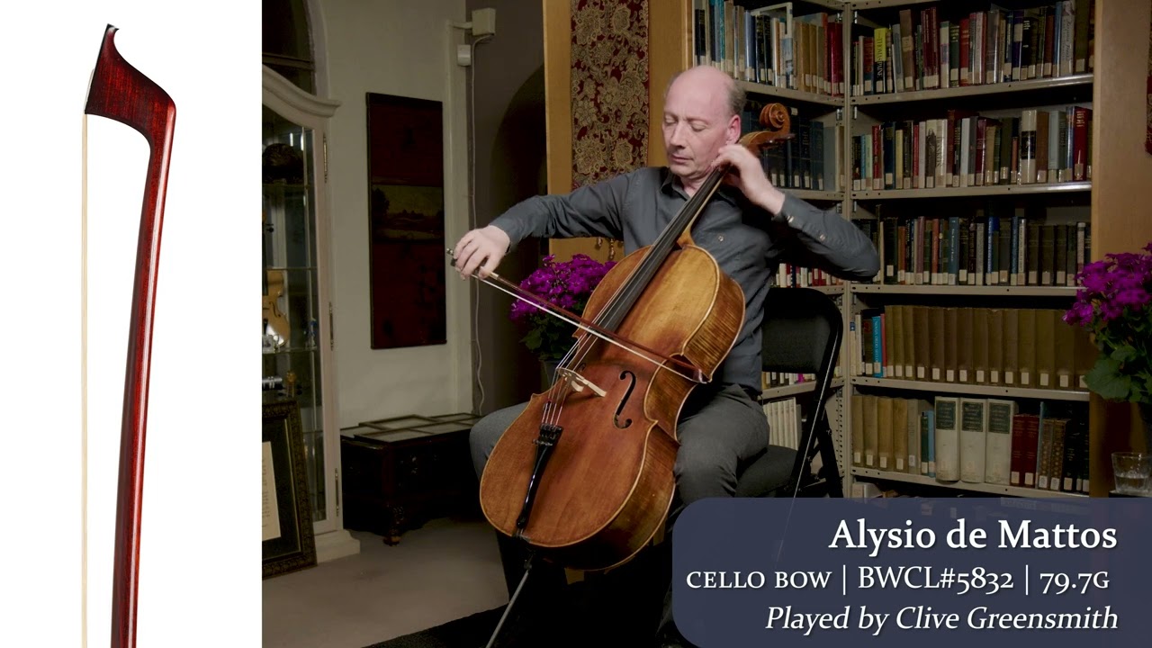 ALYSIO De MATTOS cello bow / Clive Greensmith / at the Metzler Violin Shop