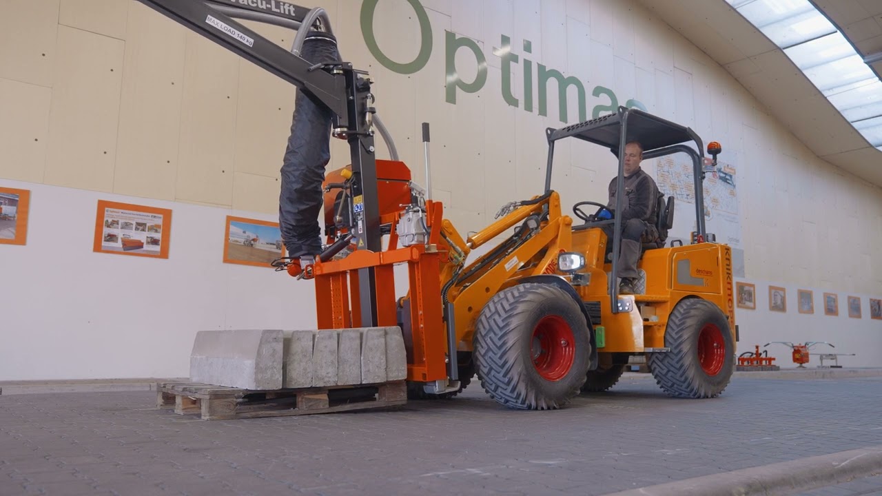 VACU LIFT - Aparato para la colocación de bordillos o baldosas de hormigón por vacío.