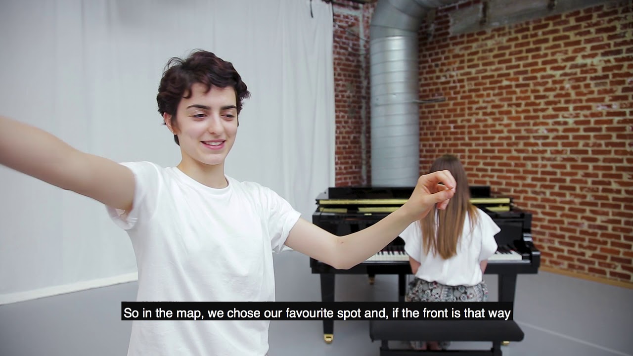 Behind the scenes - María Domínguez and dancers from P.A.R.T.S (Brussels)