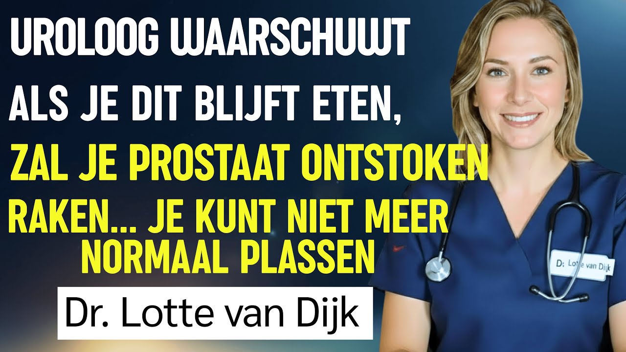 De échte vijand van je prostaat zijn deze 3 voedingsmiddelen die je elke dag eet | Dr. Lotte van...