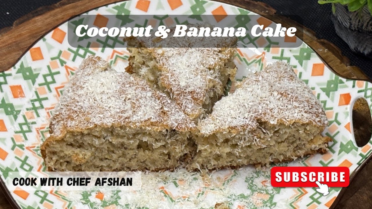 Happy New Year Special Coconut & Banana Cake Recipe | Delicious Coconut & Banana Cake Recipe | 