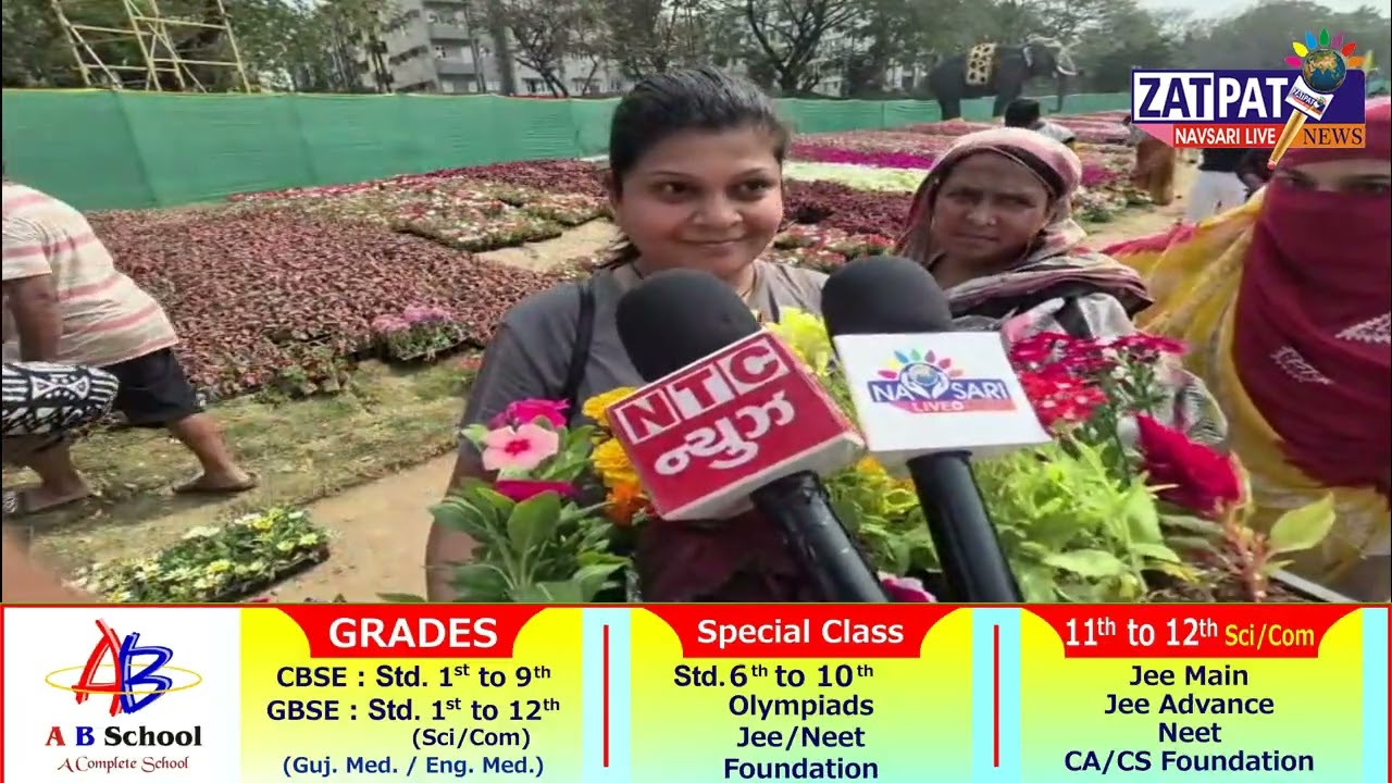 NAVSARI LIVE :- ફ્લાવર શો પૂર્ણ થયા બાદ ફૂલોની ખરીદી કરવા માટે ઉમટી પડ્યું નવસારી.