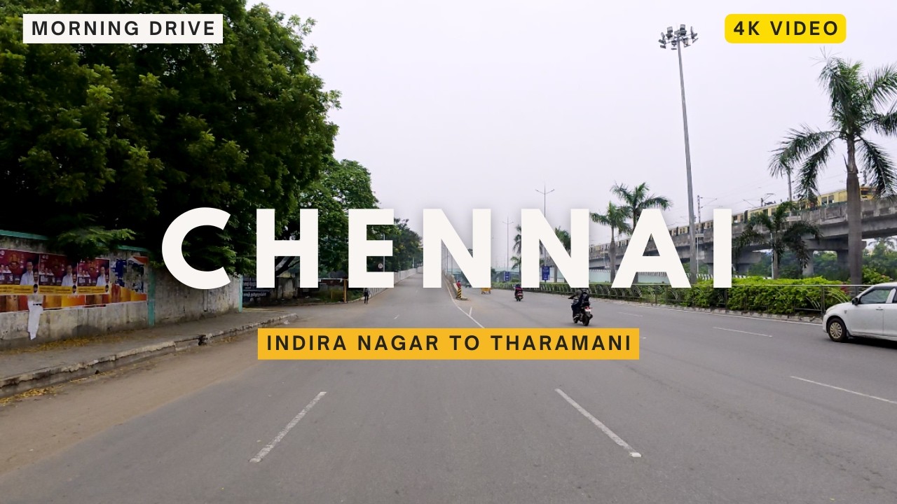 Chennai OMR drive Part #4|Indira Nagar to Taramani #chennai  #taramani #indiranagar #omr #4k