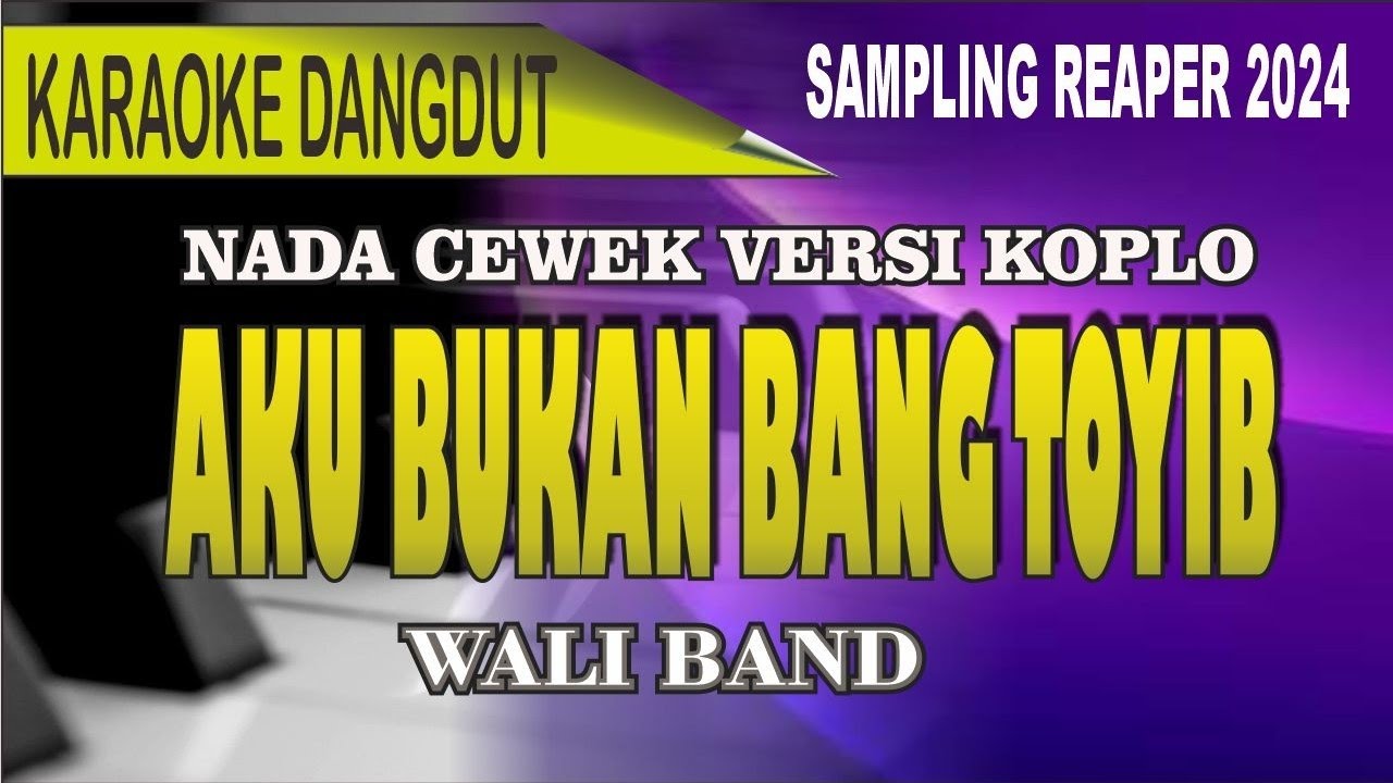 Karaoke Aku Bukan bang toyib (nada cewek) - Versi koplo