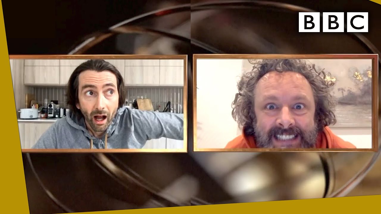 David Tennant and Michael Sheen bicker over BAFTA award presentation | BAFTA TV Awards 2020 - BBC