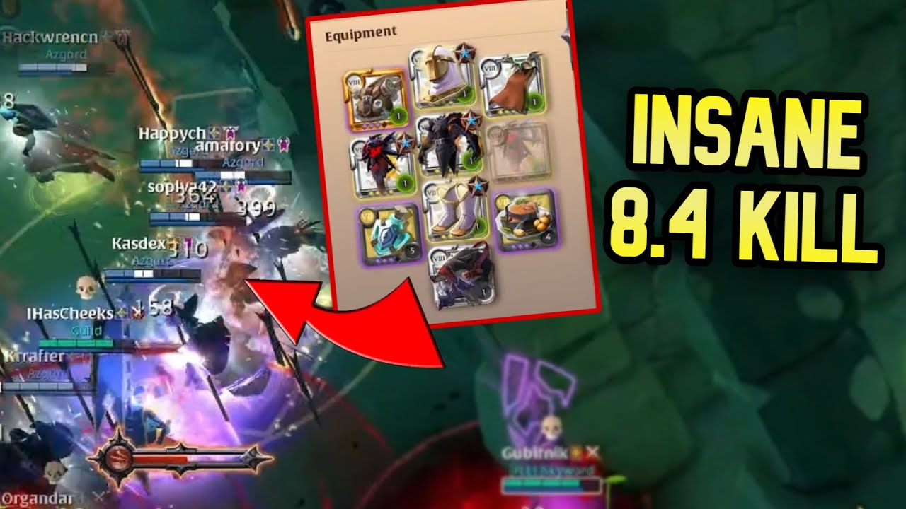 Insane 8.4 kill & 4v30+ Fight｜Albion online Smallscale