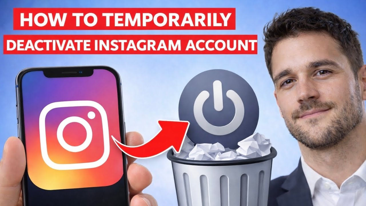 How to Temporarily Deactivate Instagram Account – Pause Your Profile Easily | Tutorial